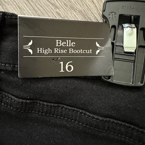 NWT| High Rise Boot Cut Black Jeans - Picture 8 of 9